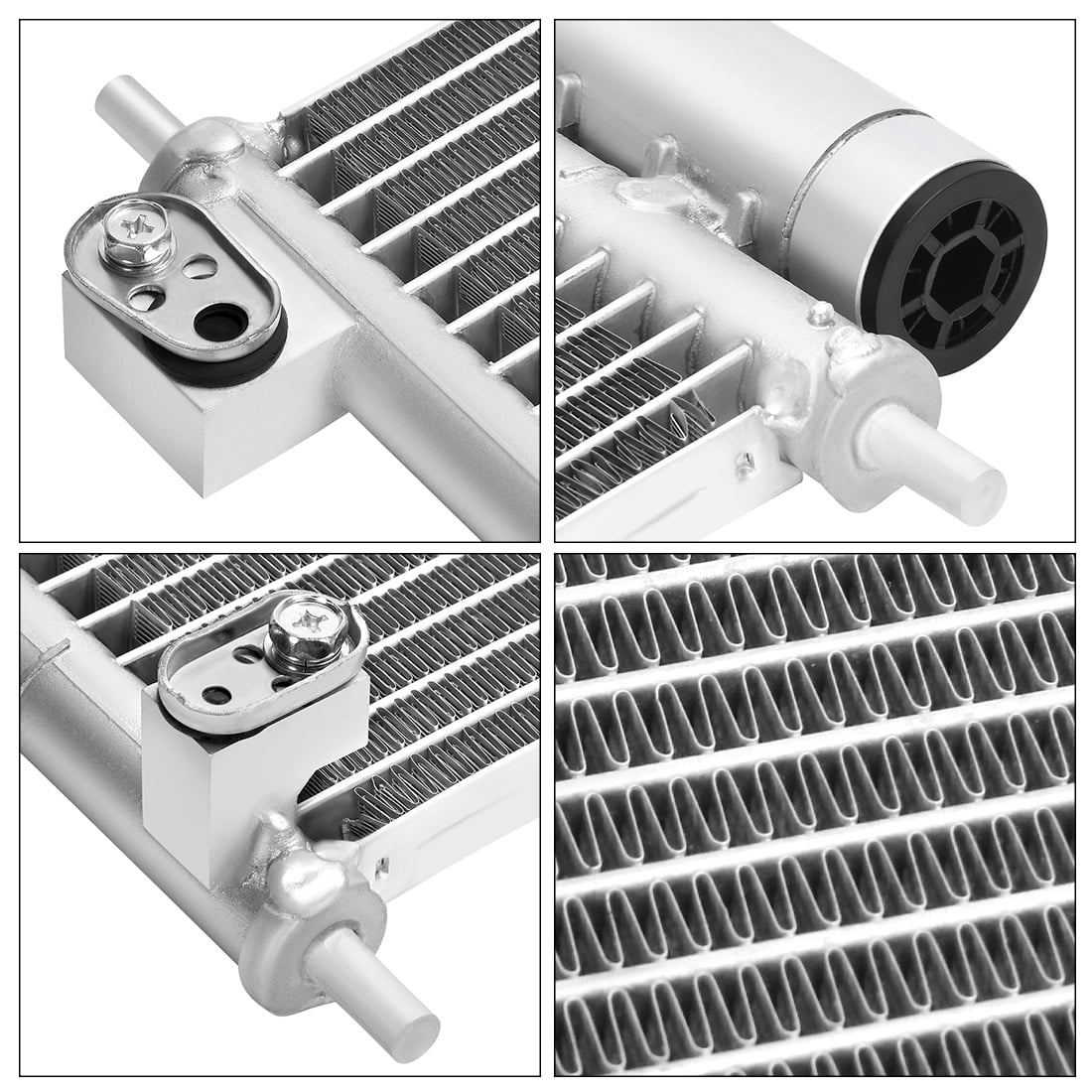 LEDKINGDOMUS AC Condenser Compatible with 2012-2015 Honda Civic L4 1.5L 1.8L 2.4L & 2013-2022 Acura ILX L4 1.5L 2.0L 2.4L, Replacement for OEM# 80110TR0A02, Heavy-Duty Aluminum, Leak Tested