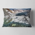 thumbnail image 2 of Designart Cave in Rugged Rocky Setting - Landscape Printed Throw Pillow - 12x20, 2 of 5