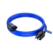 Maximm Extension Cord 3 Ft – Blue Indoor & Outdoor Power Cords, 16 AWG SJTW, Heavy Duty, ETL Listed, Grounded 3-Prong – Extension Cable for Home, Office & Garage