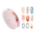thumbnail image 2 of DHARMONAL Copper Wire 3 Colors Jewelry Copper Craft Wire Beads Jewelry Making Wire Nail Copper Wire Bracelet Nail Rings Jewelry Point Drill Gel Nails on Nail Color Swatches Sticker Nails Design, 2 of 8