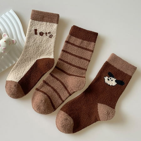 

Qazqa Children Stockings Fashionable And Simple In Autumn And Winter Cute Puppy Thickened Warm Socks