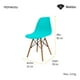 thumbnail image 3 of SET DE 2 SILLAS MINIMALISTAS COLOR AQUA, 3 of 6