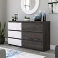 thumbnail image 3 of Pemberly Row 6-Drawer Contemporary Engineered Wood Bedroom Dresser in Ash, 3 of 7