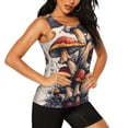 thumbnail image 2 of Fotbe Cute Forest Mushrooms Blusas Sin Mangas para Mujer – Estilo Casual, Corte Suelto, Slim-Fit, Cuello Redondo Deportivo, Tops de Verano para Gimnasio y Yoga-Small, 2 of 7