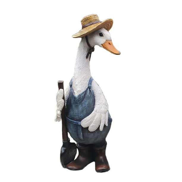 resin duck garden ornaments