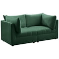 thumbnail image 1 of Meridian Furniture Jacob Canapé Modulaire, Velours Vert Doux, 1 of 9