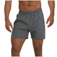thumbnail image 1 of Men Shorts Cargo Elastic Waist Shorts For Men Men's 5 Inch Running Athletic Shorts with Pockets Quick Dry Lightweight Gym Workout Shorts, Elastic Waist, 1 of 6