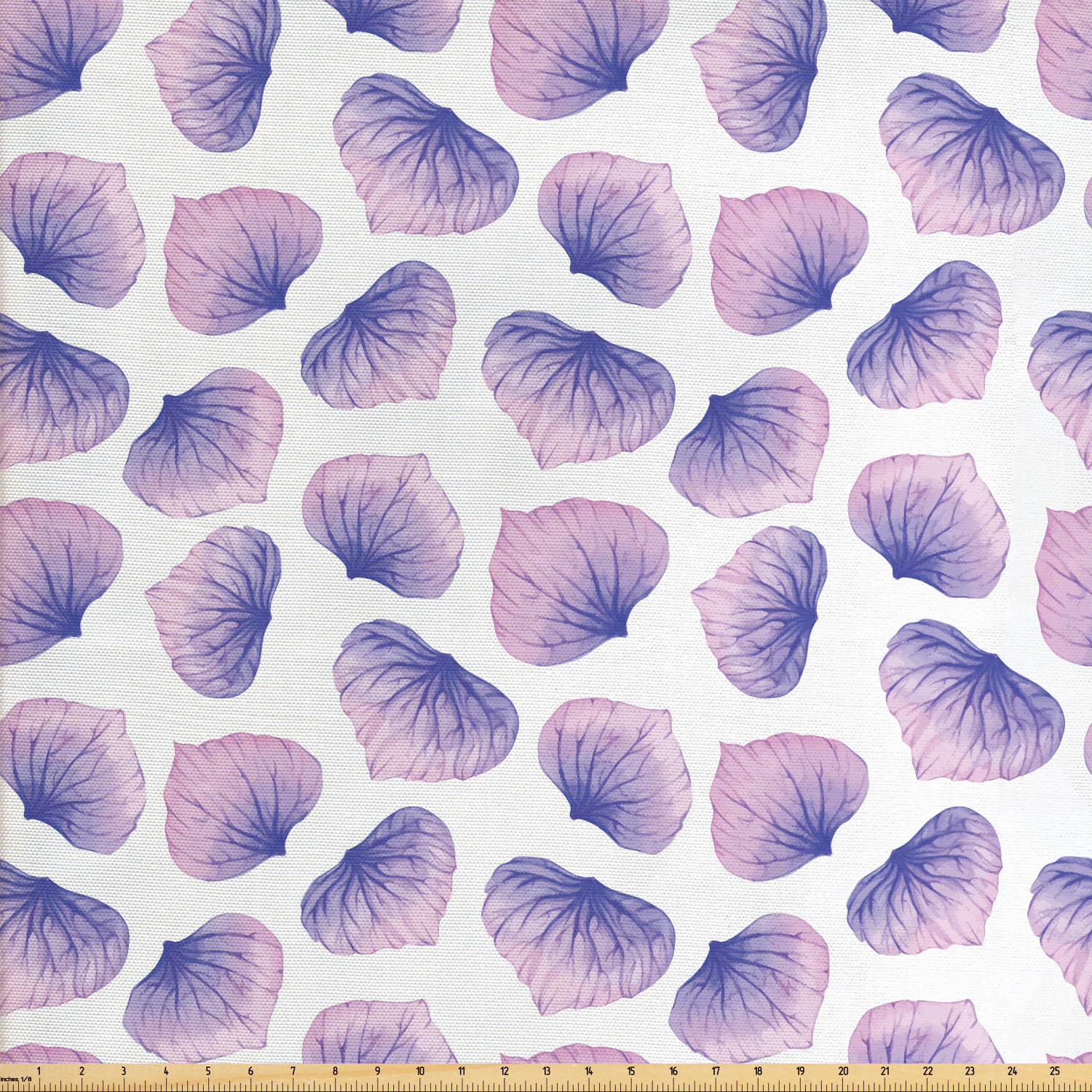 Floral Fabric by The Yard, Soft Pastel Tone Blended Watercolor Style of