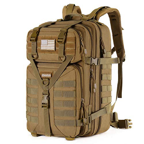 50L Camo Large Backpack Tactical Military Rucksack Gear Assault Pack Camping Bag 