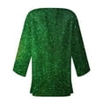 thumbnail image 4 of Frostluinai Womens Cardigans Sparkly Open Front Kimono Cardigans Long Sleeve Glittle Print Cover Up Casual Loose Party Jackets, 4 of 5