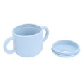thumbnail image 4 of Taza para beber de aprendizaje para bebé, diseño de asas dobles de silicona, fácil limpieza, taza de entrenamiento para niños pequeños a prueba de fugas, azul, 4 of 14