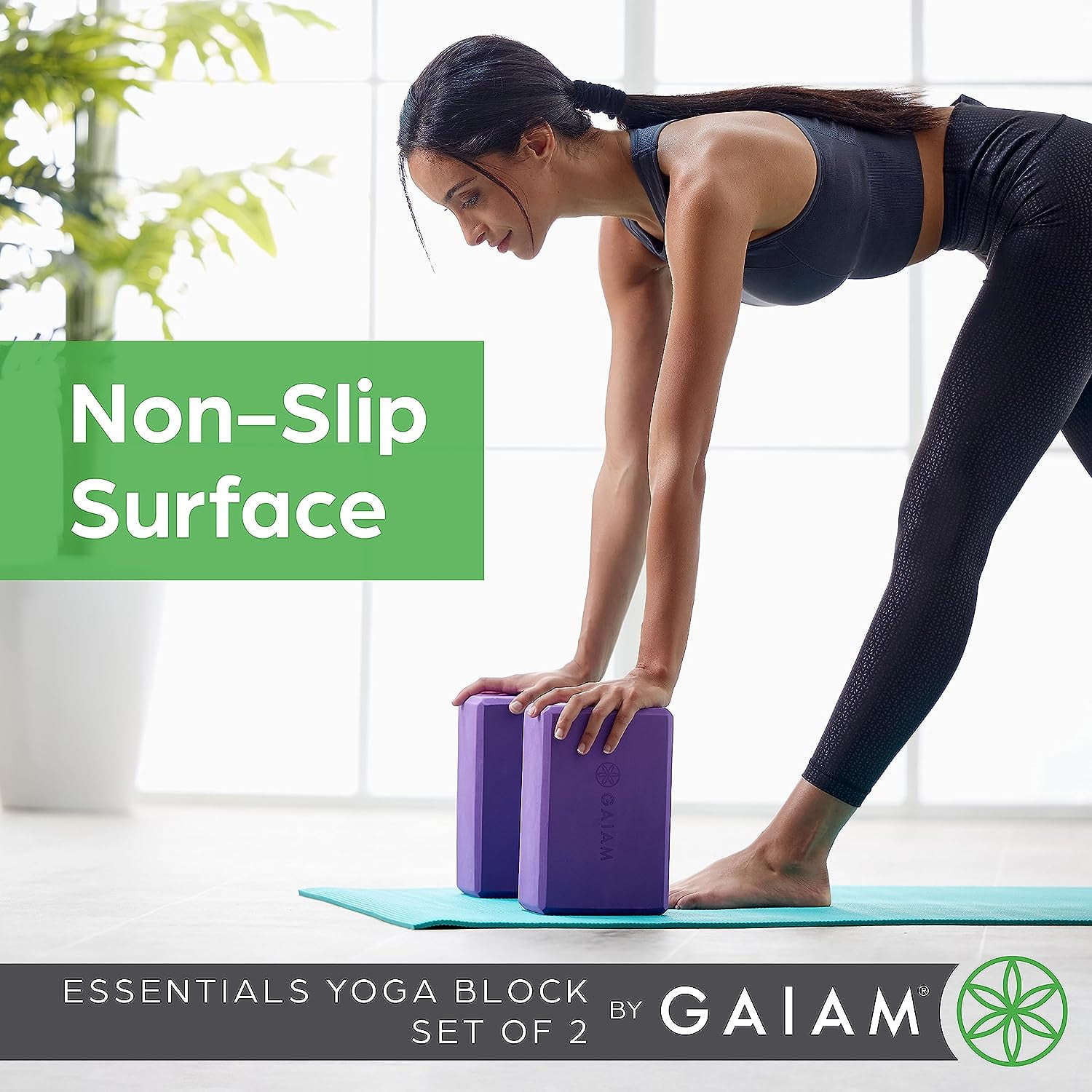 Gaiam Essentials Yoga Block, Set of 2 - Supportive Latex-Free Eva Foam Soft Non-Slip Surface for Yoga, Pilates, Meditation, Grey Gaiam Essentials Yoga Block, Set of 2 - Supportive Latex-Free Eva Foam Soft Non-Slip Surface for Yoga, Pilates, Meditation, Grey