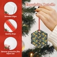 thumbnail image 4 of Zufioo Citrus Fruits Elegant Lemons Print Large Acrylic Christmas Ornaments, Suitable for Christmas Tree Christmas Holiday Party Pendant Decorations-Hexagon, 4 of 7