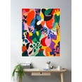 thumbnail image 2 of Maximalist Abstract Colorful Pattern Poster Wall Art, Modern Wall Decor For Living Room Bedroom, 16x24 UNFRAMED, 2 of 3