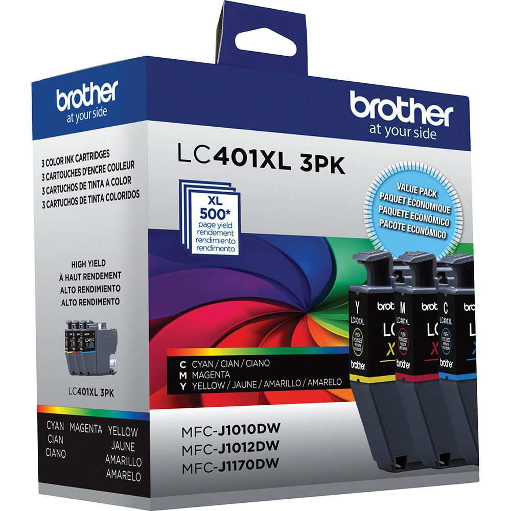 Brother LC401XL High-Yield Color Ink 3-Pack photo 3