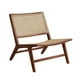 thumbnail image 5 of Sofá Silla Silla Decorativa Asientos Muebles De Jardín Para Porche Jardín Comedor Color Nogal, 5 of 8