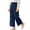 Blue, variant on Uniform Pants Girls Dress Pants High Stretchy Stretch Pants with Pockets Back To School School Uniforms 9-10 Years