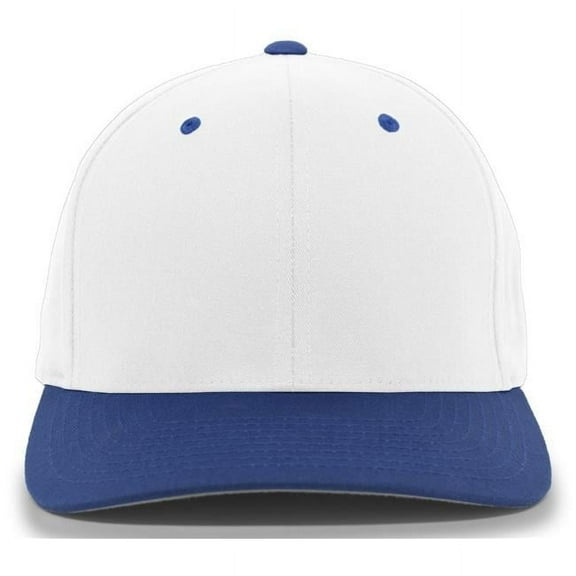 Pacific Headwear Twill Flexfit Cap 430C White/Royal L/Xl