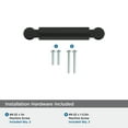 thumbnail image 4 of Amerock Balata 3 inch (76mm) Center-to-Center Matte Black Cabinet Pull, 4 of 6