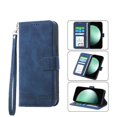 thumbnail image 3 of Funda Tipo Billetera para Samsung Galaxy S26 Ultra Carcasa Abatible con Porta Tarjetas, Bolsillo para Efectivo, Soporte Ajustable, Cierre Magnético y Correa de Muñeca Azul, 3 of 6