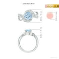 thumbnail image 5 of ANGARA Natural Solitaire Round 1.6 ct Aquamarine Infinity Promise Ring in 14K White Gold for Women (Size-8mm) | March Birthstone, Anniversary, Jewelry Gift for Women | Natural Aquamarine Ring, 5 of 10