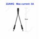 thumbnail image 3 of Cable divisor de corriente CC de 5,5 mm y 2,1 mm, conector de 1 a 2/3/4/5/6/8 vías, adaptador de corriente de 5 V, 12 V y 24 V, conector de cable para tiras LED, cámara CCTV, 3 of 5