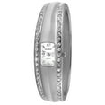 thumbnail image 2 of Peugeot Women's Silver-Tone Crystal Accented Cuff Bangle Fashion Watch, 2 of 3