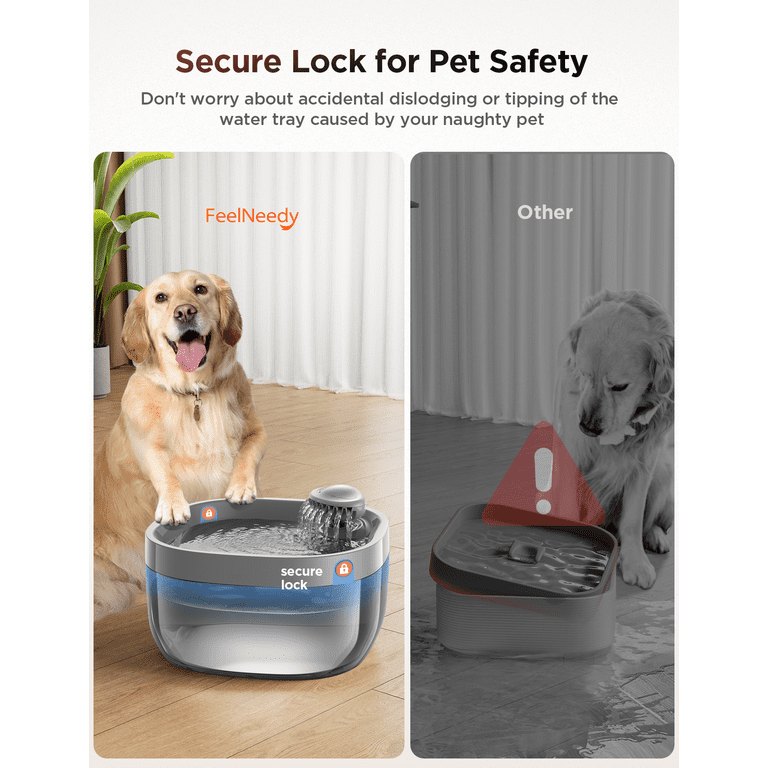 FeelNeedy 7L Automatic Pet Water Fountain, Gray photo 6
