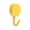 D007- Yellow, variant on Yellow Macaron Adhesive Hook, Heavy Duty Wall Hooks, Coat Bag Ornament Hook, Sticky Wall Mount Hook, No Drilling, Fits Closet, Entryway and Party Decor Scenarios