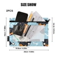 thumbnail image 2 of 2 Pack Flip Folders with Clear PVC Window Binder Pouches 3-Ring Binder Organizer for Office & Home Cartoon Dog Faces and Bones, 2 of 6