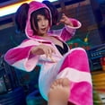 thumbnail image 4 of [Officially Licensed] Street Fighter 6 Juri Costume Jumpsuit Costume Onesie Pajamas Homewear, S, 4 of 9