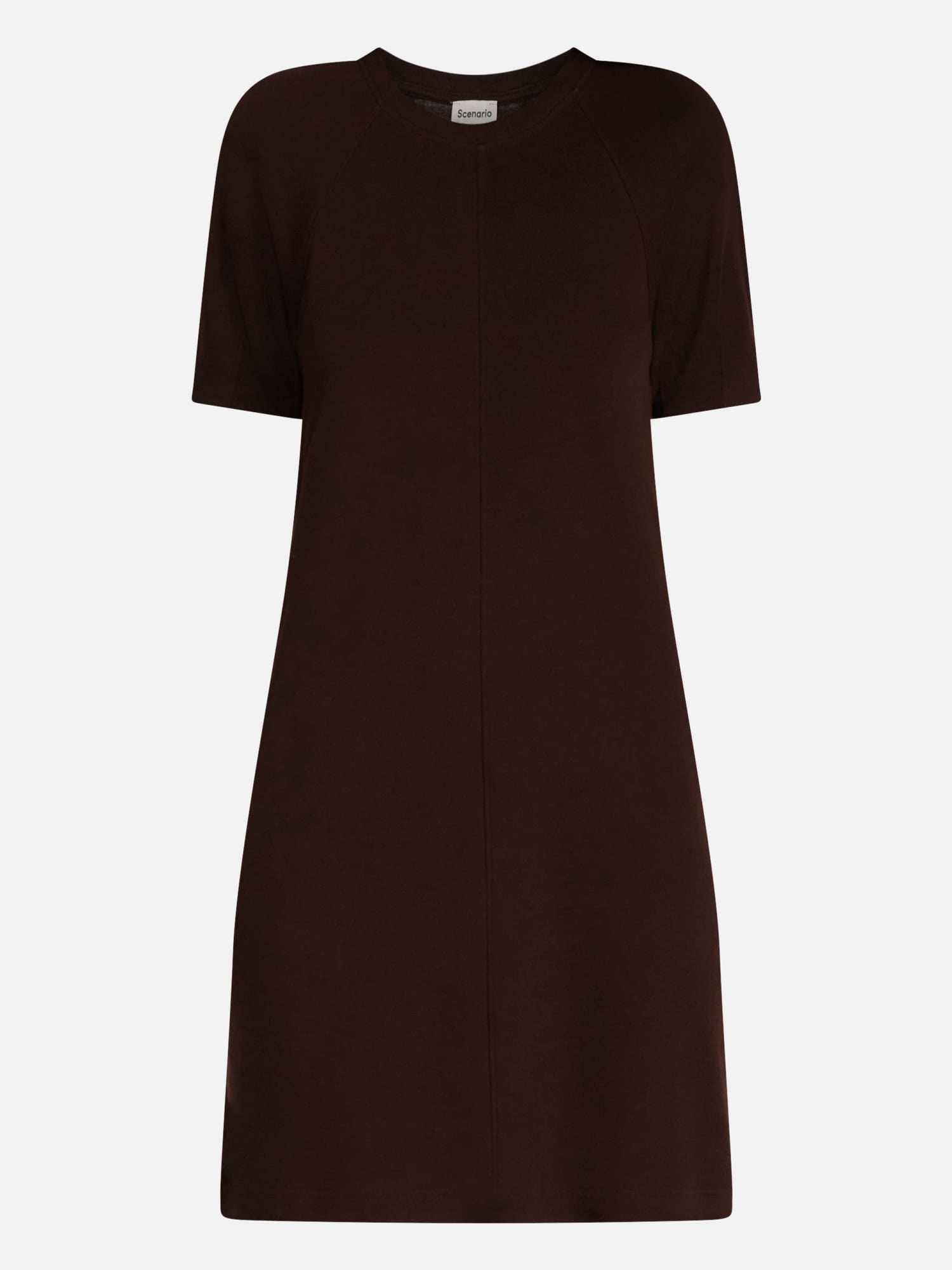 Scenario Women's and Women's Plus Mini Dress with Short Raglan Sleeves, Sizes XS-4X