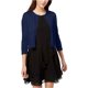 thumbnail image 2 of Maison Jules suéter cardigan festoneado para mujer, azul, pequeño maison Jules Cárdigan, 2 of 2