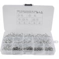 300Pcs Stainless Steel Spring Clip Hose Clamp Fastener Fuel Line Hose