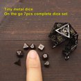 thumbnail image 2 of Haxtec 6mm Mini DND Dice Set With Hollow Dice Case Necklace Cool Keychain Dice-Antique Copper Black Gold Cage, 2 of 7