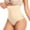 Beige, variant on HUPOM Womens Cotton Underwear Panties In Clothing High Waist Casual None Seamless Waistband Beige 2XL