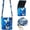 Blue Butterfly, variant on Pouch Holster Design with Belt Clip,Oxford Cloth Elastic Wallet Loop Phone Case for Moto Razr 2025 2024 2023,Moto Razr Plus 2024 2023,Samsung Galaxy Z FLIP 7/6/5/4/3,Moto Razr Ultra