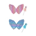thumbnail image 1 of 2 uds., conjunto y varitas de hadas para niñas y , disfraz de ala de y azul Sunnimix  Ala de vestuario, 1 of 8