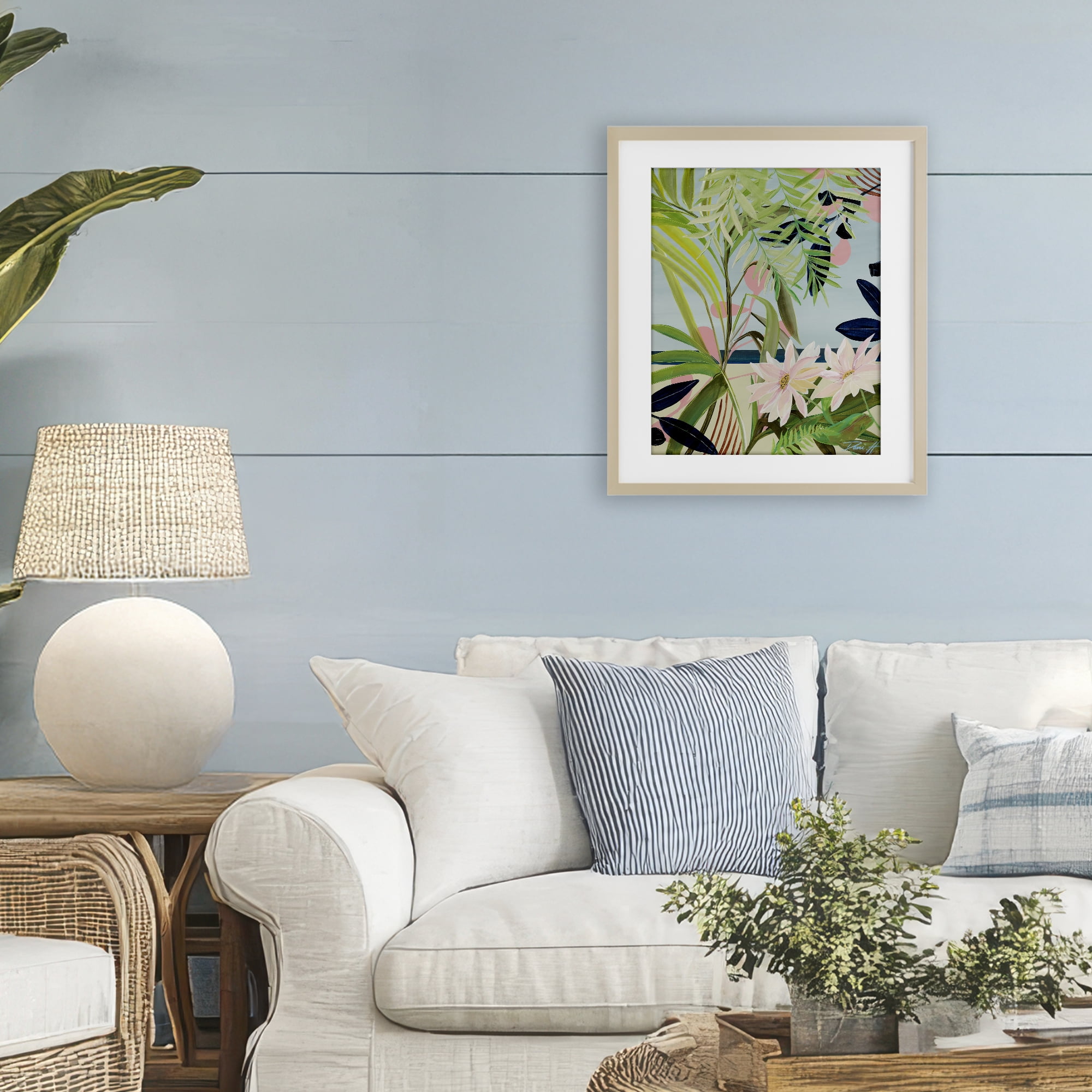 Stupell Industries Discovery of Lush Plants Birch Framed Print Under Glass, design by Dani Heyward