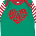 thumbnail image 4 of Inktastic All You Need is Love Red Heart Shape Boys or Girls Long Sleeve Baby Bodysuit, 4 of 5