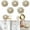 Gold, variant on Button Covers for Women Blouses 5 Pcs, Silver Rhinestone Button Covers for Men - Button Covers for Clothes, Shirts, Jeans - Easy to Use, Reusable Stylish Buttons Cover Set for Clothing