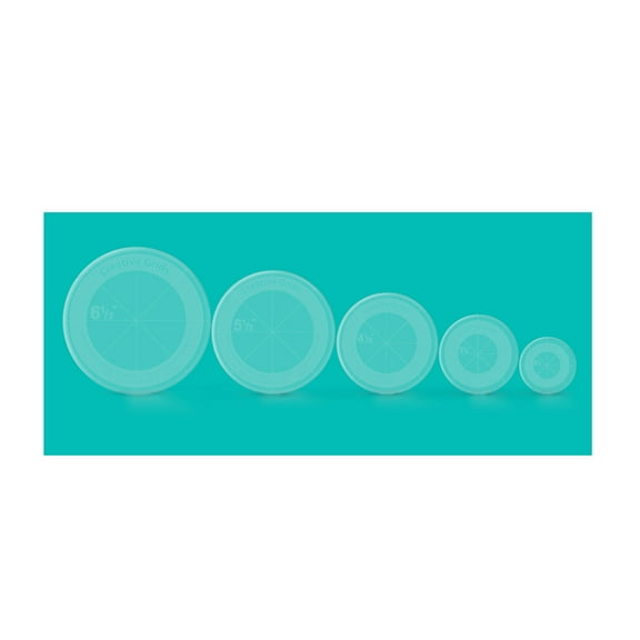 Creative Grids Quilt Ruler Circles (5 Discs with Grips) Quilt Ruler