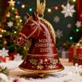 thumbnail image 5 of CREATITOY Christmas Horse Head Bell - For Tree HangInchesg, Home Deco, Holiday, 5 of 9