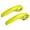 Yellow, variant on Bike Handlebar Ends, 1 Pair PP Mountain Bike Handlebar Bar Ends Hand Grip 22.2mm Black