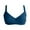 Blue, variant on Daznico Women's Push Up Bikini Top - Underwire Padded Swimsuit Bra, Cross Front Bathing Suit Top for Women,Size S