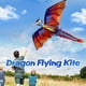 thumbnail image 1 of Volando 140 cm x 120 cm / 55 x 47 Pulgadas Cometa de Dragón Kite Flying Kite Con Cola 100m Línea Voladora Para Niños Adultos, 1 of 7