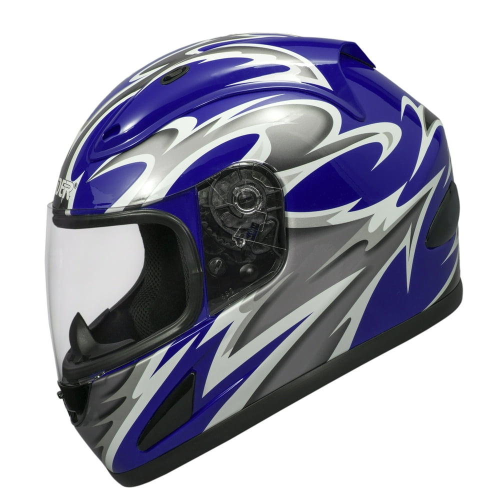 Raider Full Face Motorcycle Helmet Street Bike Helmet DOT Approved