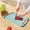 Mint Green96, variant on Iumwxz Double Sided Cutting Board with Non Slip Feet and Handle, Food Grade Plastic Kitchen Countertop Board for Chopping Meat Vegetables Bread, Dishwasher Safe