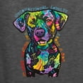 thumbnail image 2 of Dean Russo Unconditional Loyalty Dog Lover Mens Long Sleeve Shirt, Heather Black, Large, 2 of 6