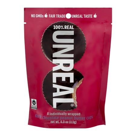 peanut unreal cups butter chocolate dark oz